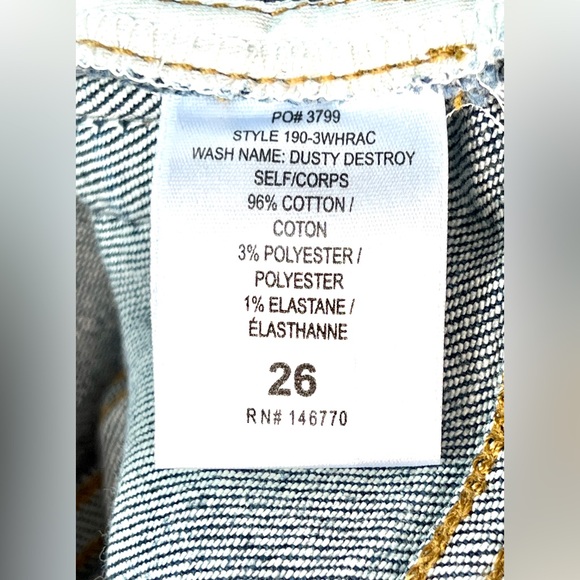 RE/DONE Dusty Destroy High-Rise Ankle Crop Jeans - Picture 11 of 13